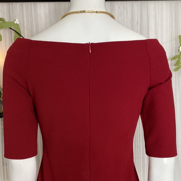 Rinascimento sheath dress scuba crepe, stretchy, 1/4 sleeves body contour Size S - Picture 5 of 15